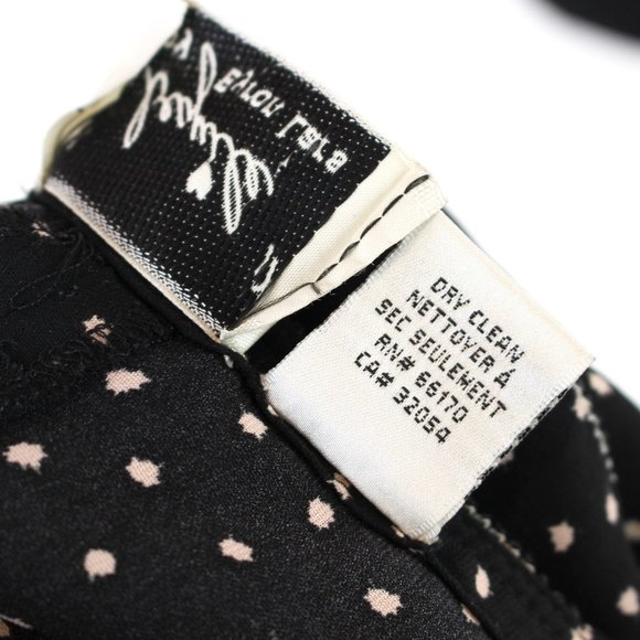 Byron Lars Beguile Black Tan Laser Cut Fit & Flare Flutter Midi Dress 2 Spotted - Picture 8 of 9